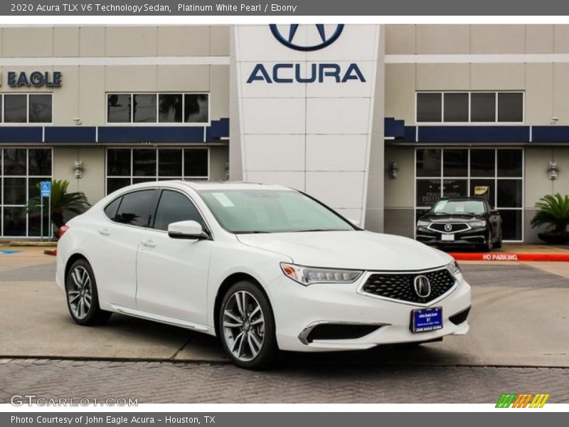 Platinum White Pearl / Ebony 2020 Acura TLX V6 Technology Sedan