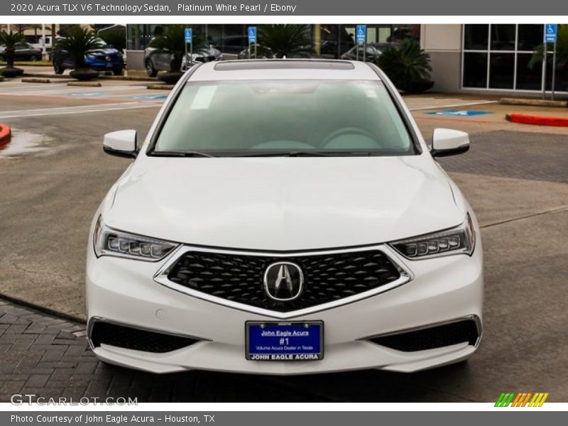 Platinum White Pearl / Ebony 2020 Acura TLX V6 Technology Sedan