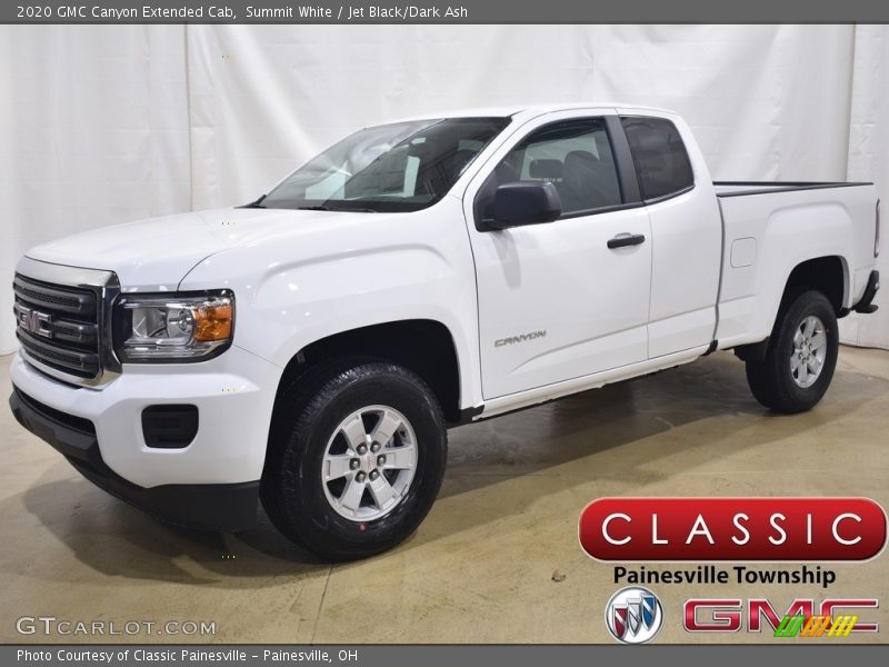 Summit White / Jet Black/Dark Ash 2020 GMC Canyon Extended Cab