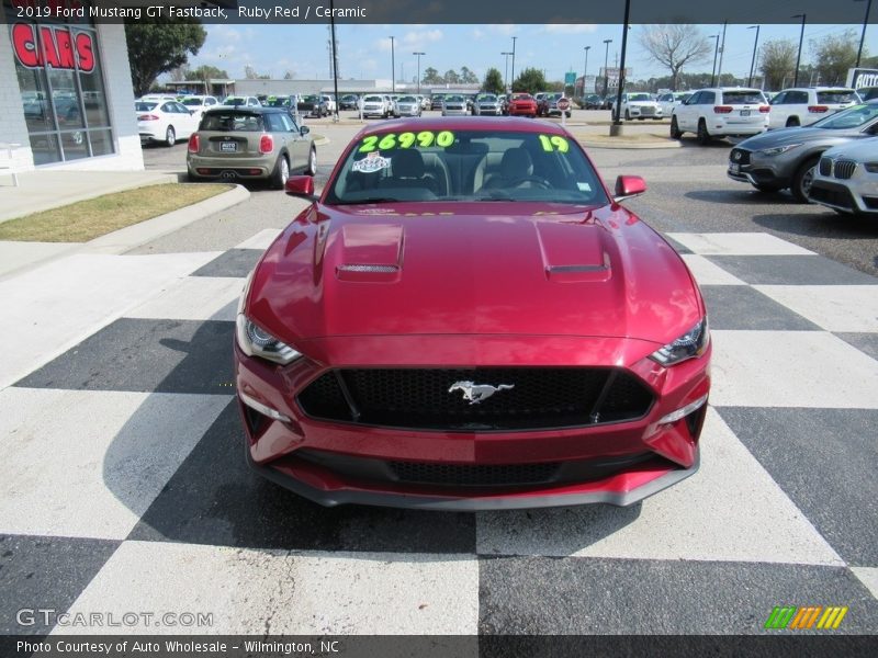 Ruby Red / Ceramic 2019 Ford Mustang GT Fastback