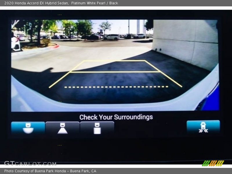 Platinum White Pearl / Black 2020 Honda Accord EX Hybrid Sedan