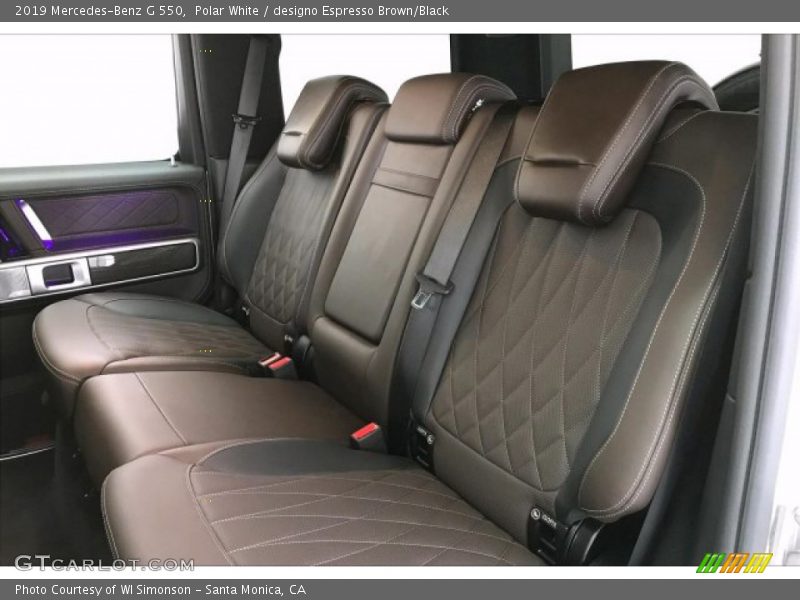 Rear Seat of 2019 G 550