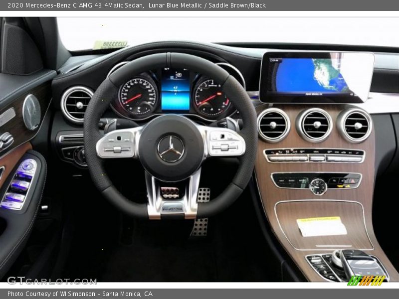 Lunar Blue Metallic / Saddle Brown/Black 2020 Mercedes-Benz C AMG 43 4Matic Sedan