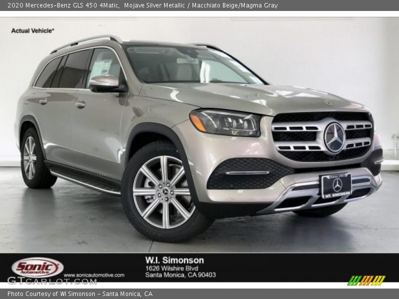 Mojave Silver Metallic / Macchiato Beige/Magma Gray 2020 Mercedes-Benz GLS 450 4Matic