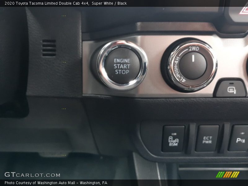 Super White / Black 2020 Toyota Tacoma Limited Double Cab 4x4
