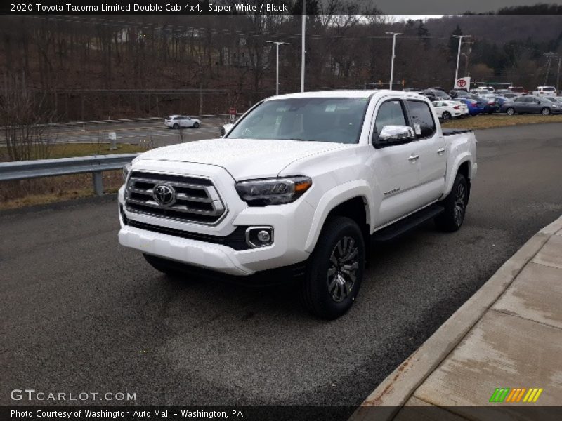 Super White / Black 2020 Toyota Tacoma Limited Double Cab 4x4