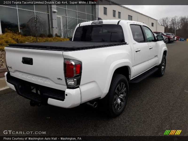 Super White / Black 2020 Toyota Tacoma Limited Double Cab 4x4