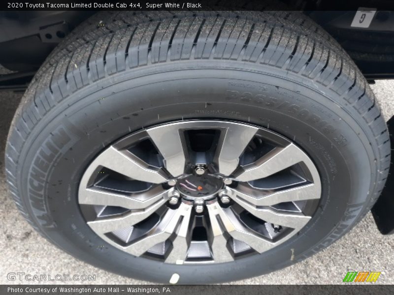 Super White / Black 2020 Toyota Tacoma Limited Double Cab 4x4