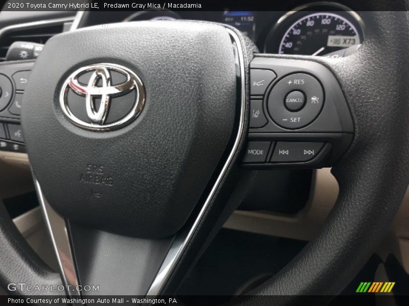 Predawn Gray Mica / Macadamia 2020 Toyota Camry Hybrid LE