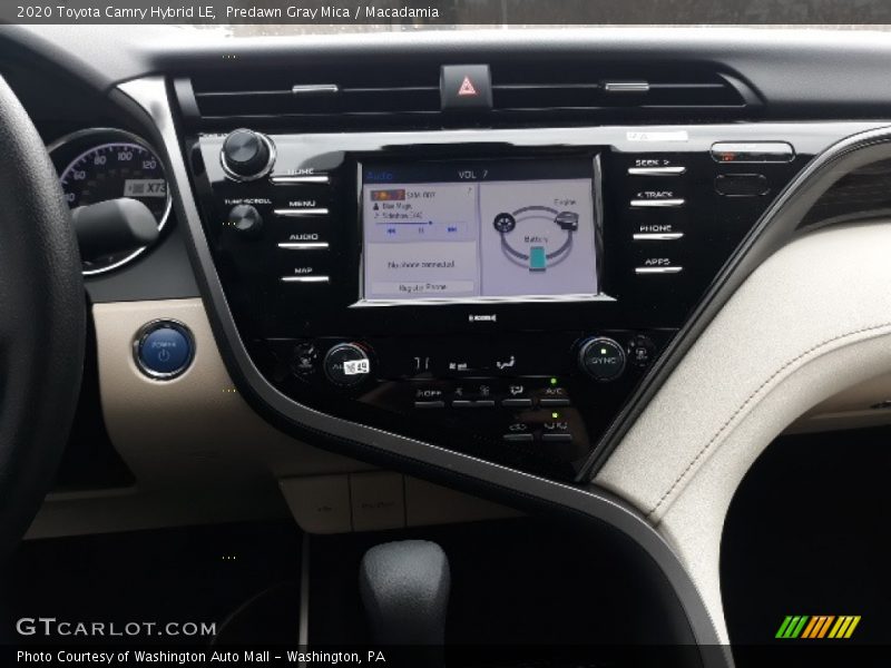 Predawn Gray Mica / Macadamia 2020 Toyota Camry Hybrid LE