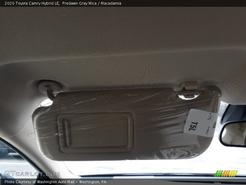 Predawn Gray Mica / Macadamia 2020 Toyota Camry Hybrid LE