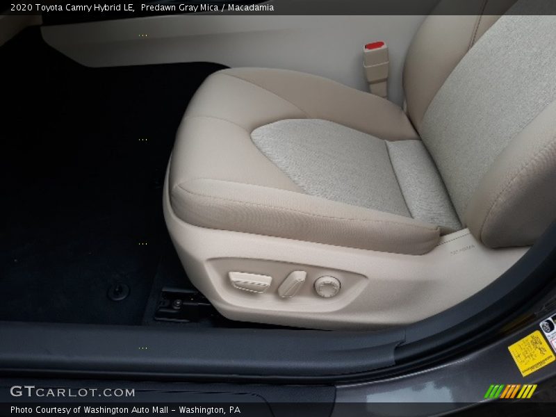 Predawn Gray Mica / Macadamia 2020 Toyota Camry Hybrid LE