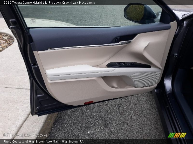 Predawn Gray Mica / Macadamia 2020 Toyota Camry Hybrid LE