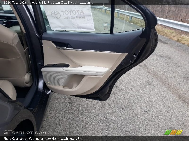 Predawn Gray Mica / Macadamia 2020 Toyota Camry Hybrid LE