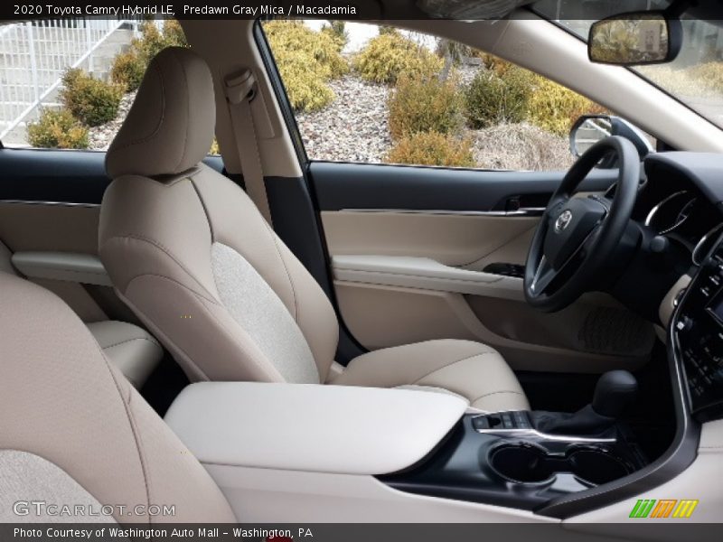 Predawn Gray Mica / Macadamia 2020 Toyota Camry Hybrid LE