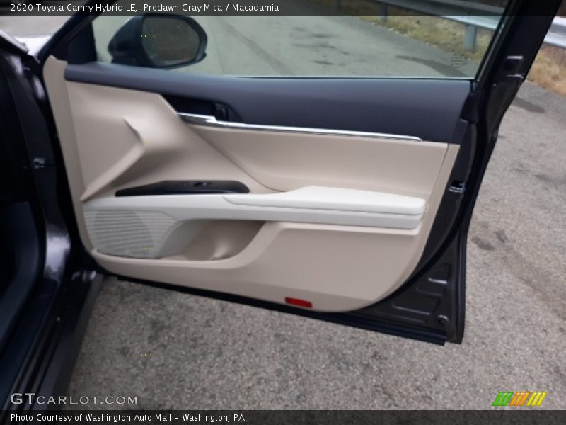 Predawn Gray Mica / Macadamia 2020 Toyota Camry Hybrid LE