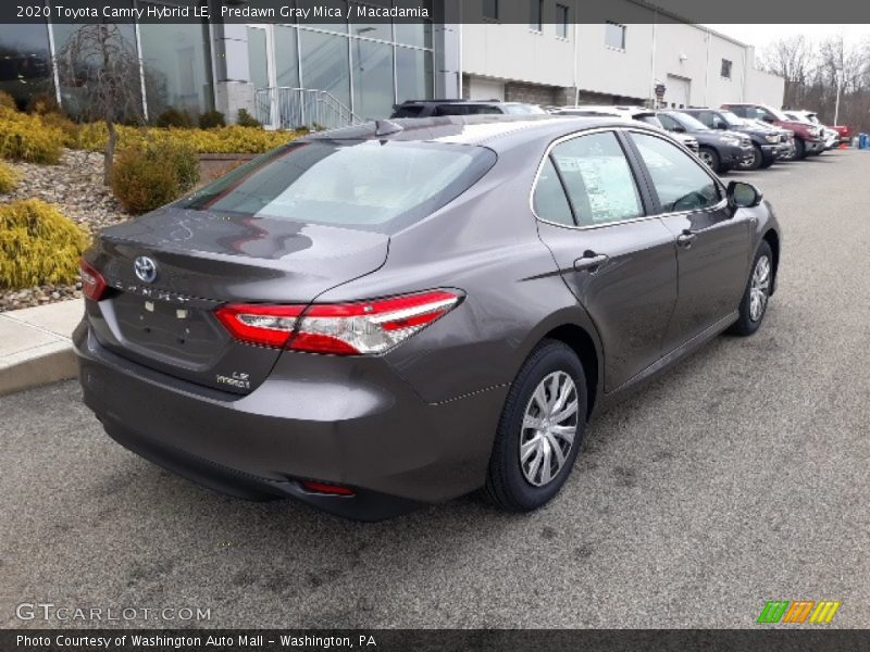 Predawn Gray Mica / Macadamia 2020 Toyota Camry Hybrid LE