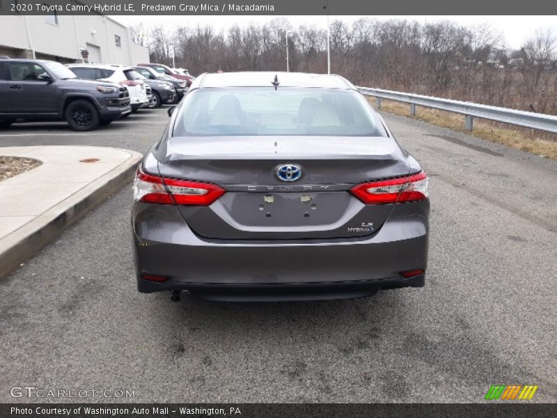 Predawn Gray Mica / Macadamia 2020 Toyota Camry Hybrid LE