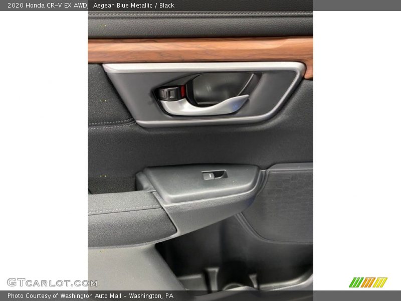 Aegean Blue Metallic / Black 2020 Honda CR-V EX AWD