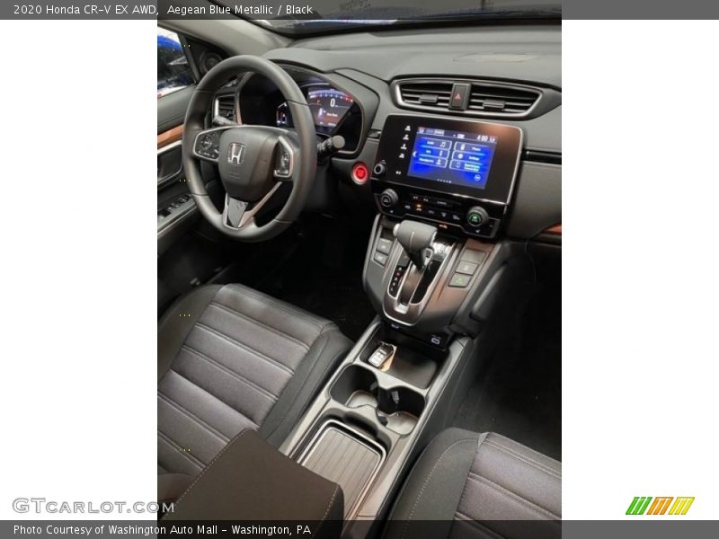 Aegean Blue Metallic / Black 2020 Honda CR-V EX AWD