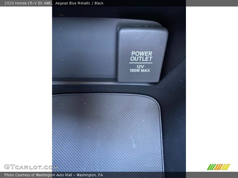 Aegean Blue Metallic / Black 2020 Honda CR-V EX AWD