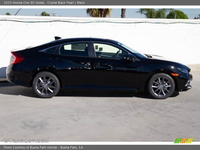Crystal Black Pearl / Black 2020 Honda Civic EX Sedan