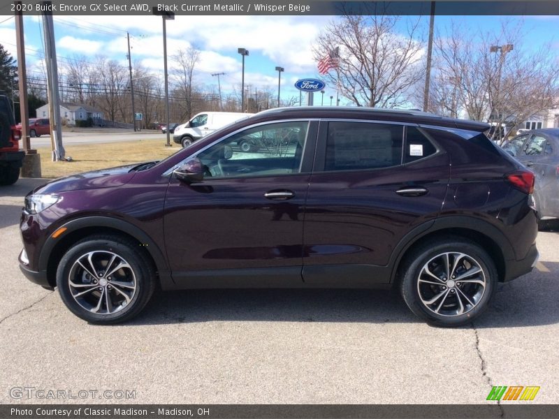 Black Currant Metallic / Whisper Beige 2020 Buick Encore GX Select AWD