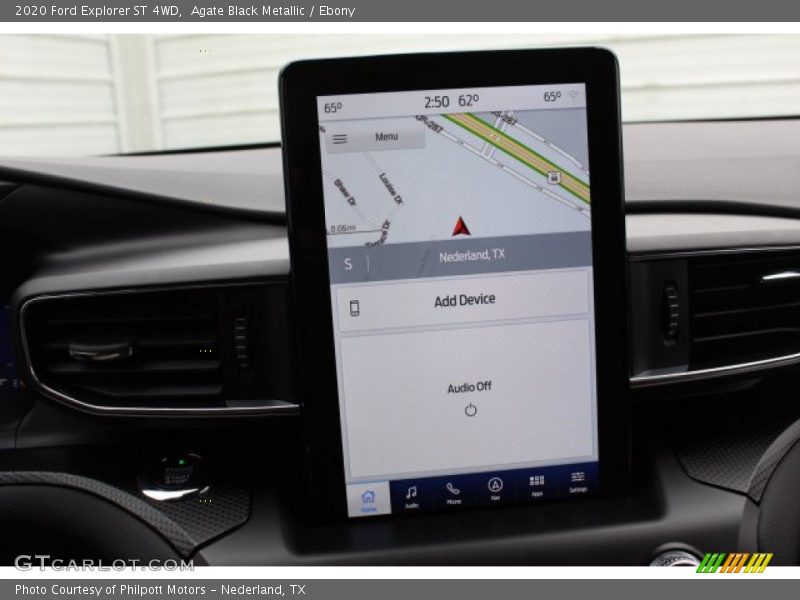 Navigation of 2020 Explorer ST 4WD