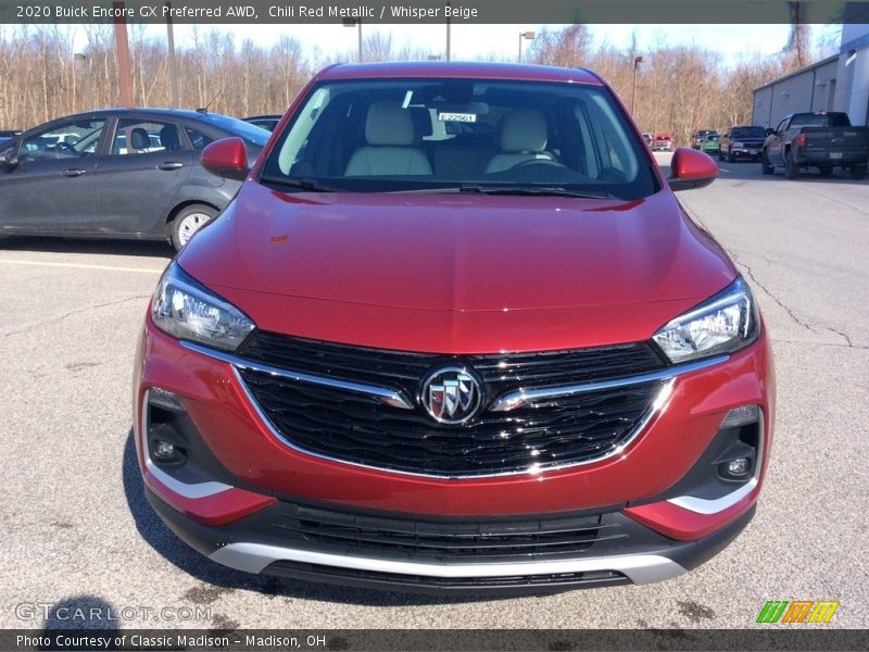 Chili Red Metallic / Whisper Beige 2020 Buick Encore GX Preferred AWD