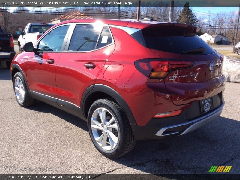 Chili Red Metallic / Whisper Beige 2020 Buick Encore GX Preferred AWD