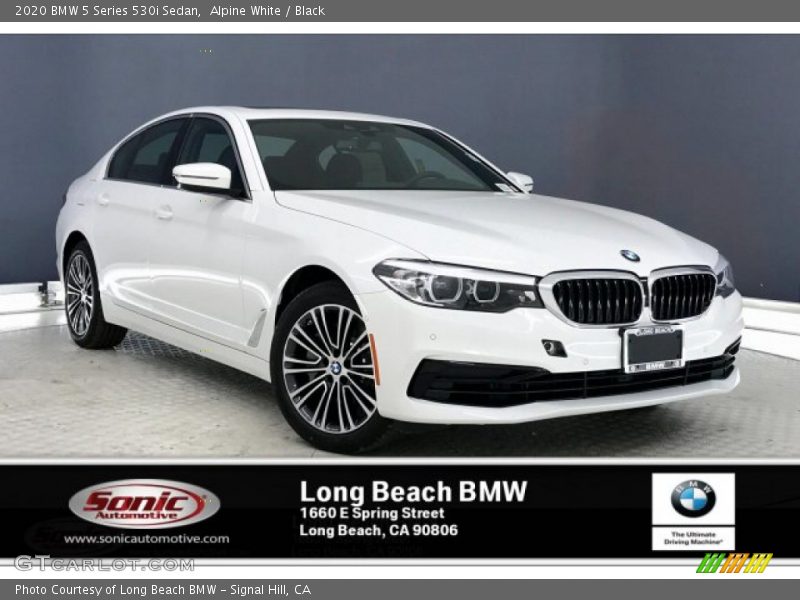 Alpine White / Black 2020 BMW 5 Series 530i Sedan