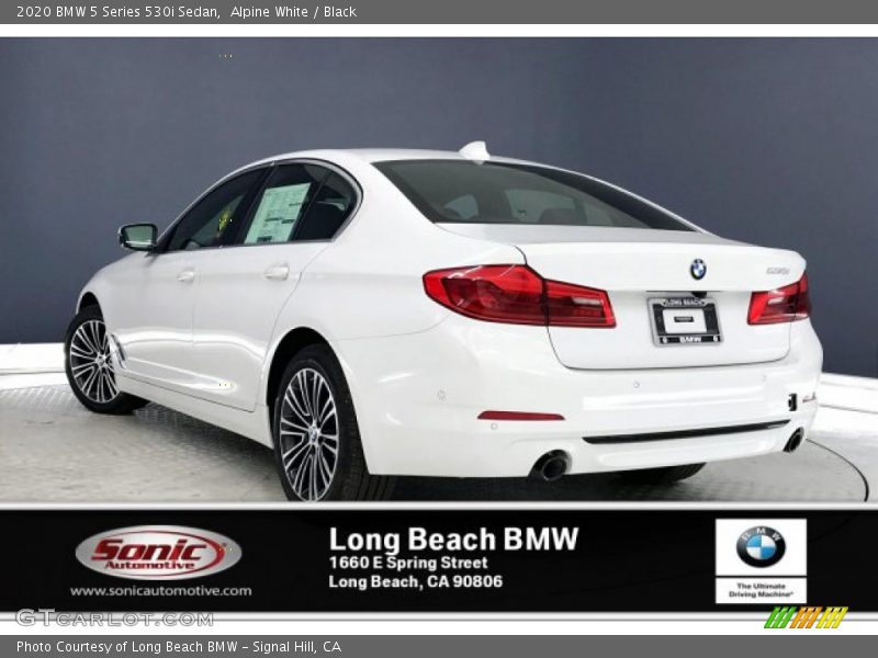 Alpine White / Black 2020 BMW 5 Series 530i Sedan