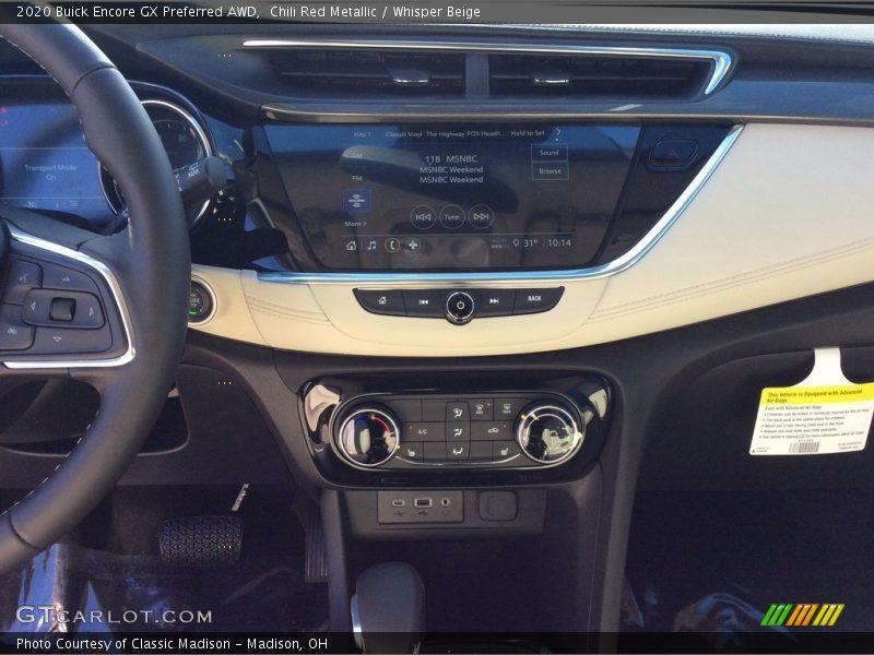 Chili Red Metallic / Whisper Beige 2020 Buick Encore GX Preferred AWD