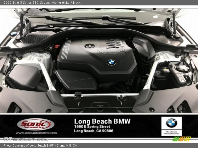 Alpine White / Black 2020 BMW 5 Series 530i Sedan