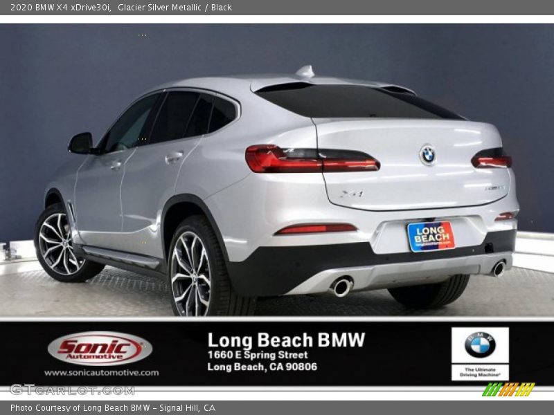 Glacier Silver Metallic / Black 2020 BMW X4 xDrive30i