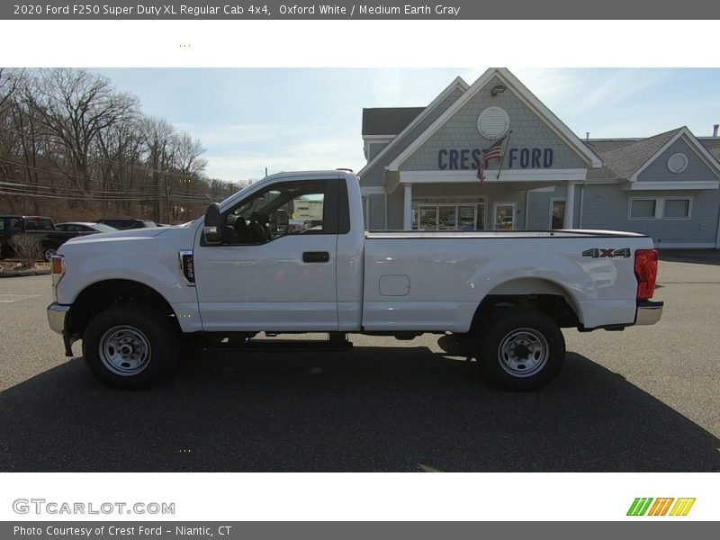 Oxford White / Medium Earth Gray 2020 Ford F250 Super Duty XL Regular Cab 4x4