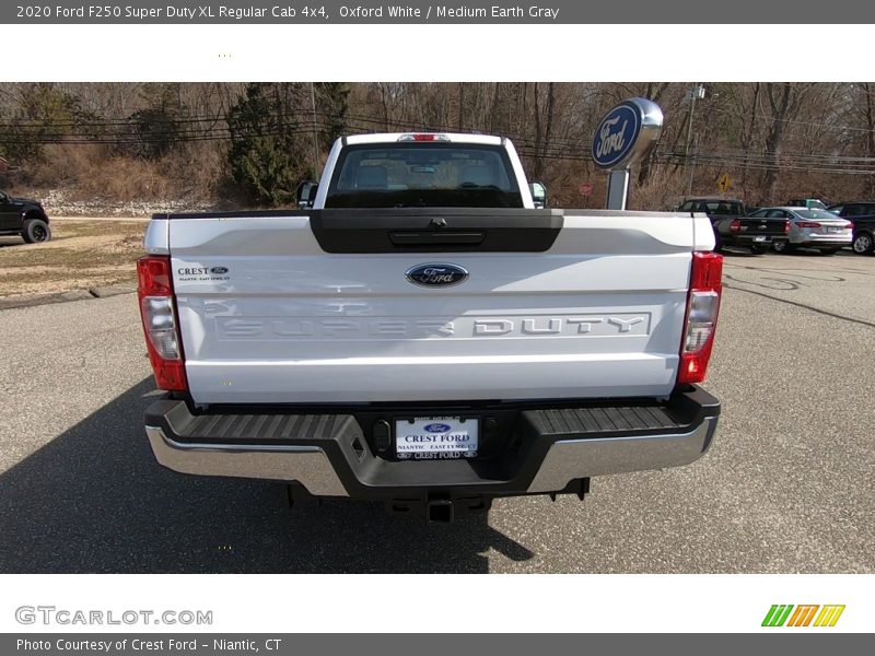 Oxford White / Medium Earth Gray 2020 Ford F250 Super Duty XL Regular Cab 4x4