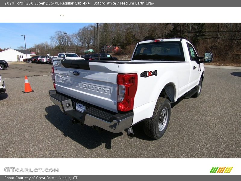 Oxford White / Medium Earth Gray 2020 Ford F250 Super Duty XL Regular Cab 4x4