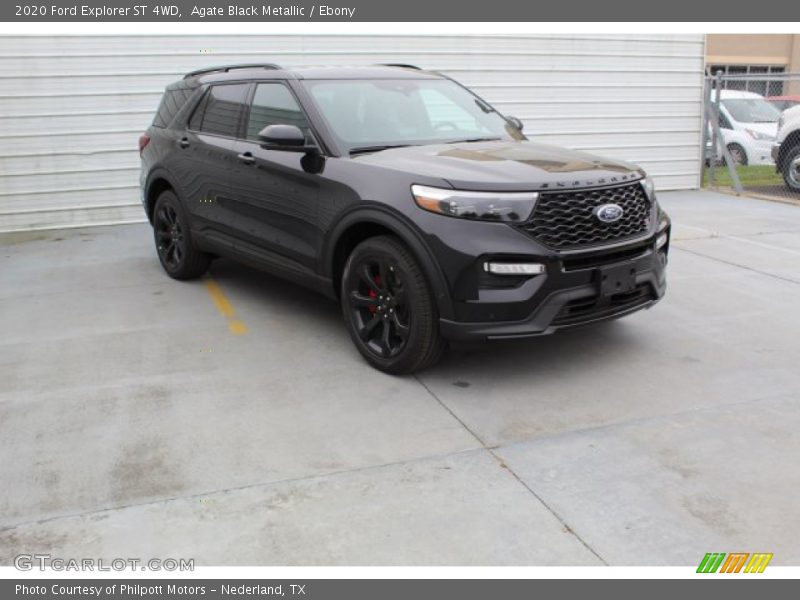 Agate Black Metallic / Ebony 2020 Ford Explorer ST 4WD