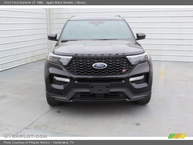 Agate Black Metallic / Ebony 2020 Ford Explorer ST 4WD