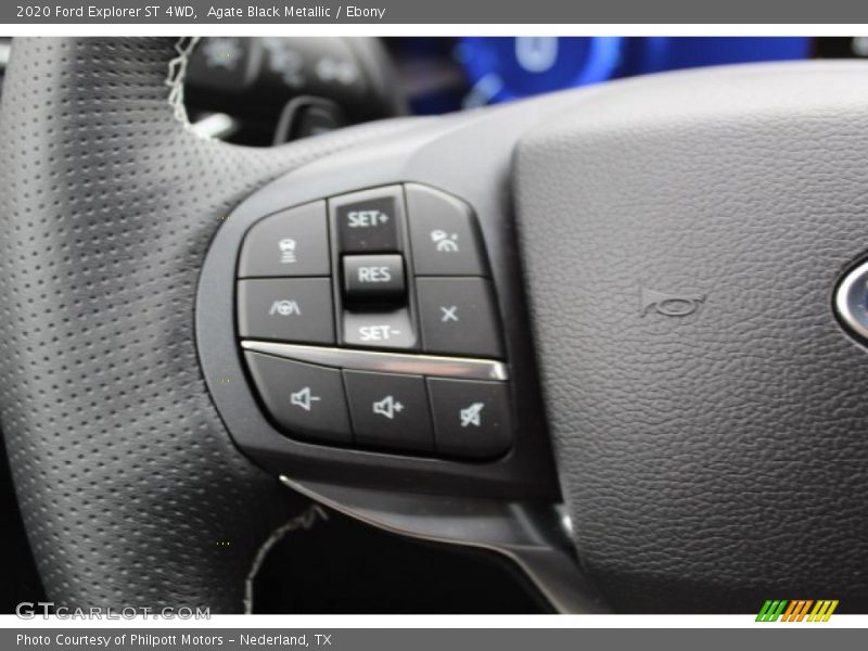 Agate Black Metallic / Ebony 2020 Ford Explorer ST 4WD