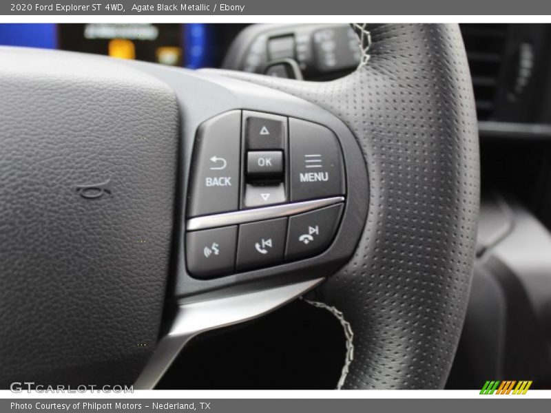 Agate Black Metallic / Ebony 2020 Ford Explorer ST 4WD