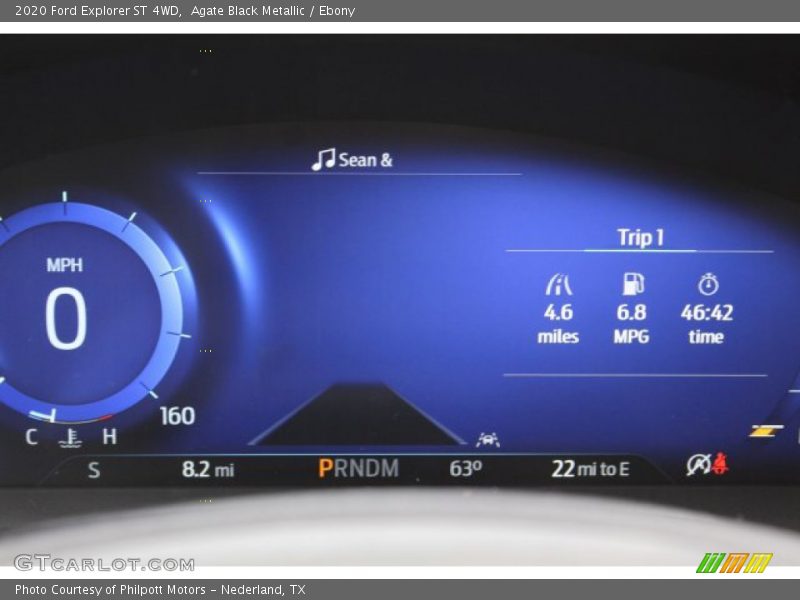 Agate Black Metallic / Ebony 2020 Ford Explorer ST 4WD