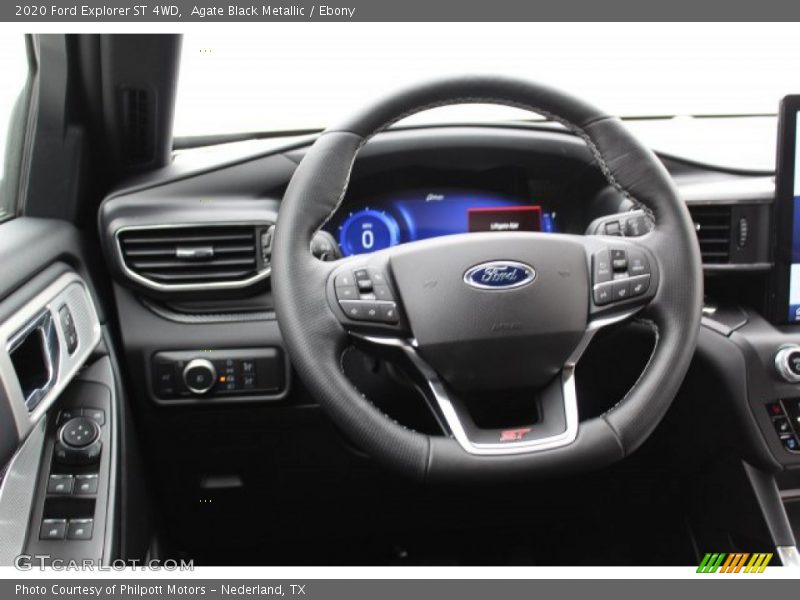 Agate Black Metallic / Ebony 2020 Ford Explorer ST 4WD