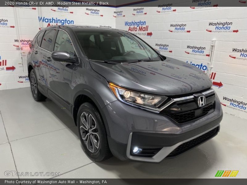 Modern Steel Metallic / Black 2020 Honda CR-V EX AWD