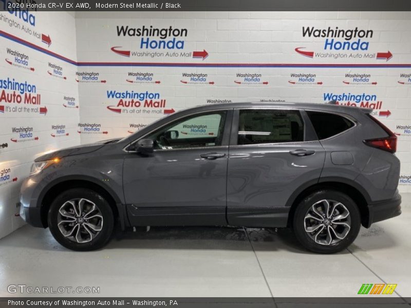 Modern Steel Metallic / Black 2020 Honda CR-V EX AWD