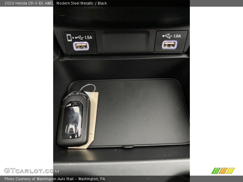 Modern Steel Metallic / Black 2020 Honda CR-V EX AWD