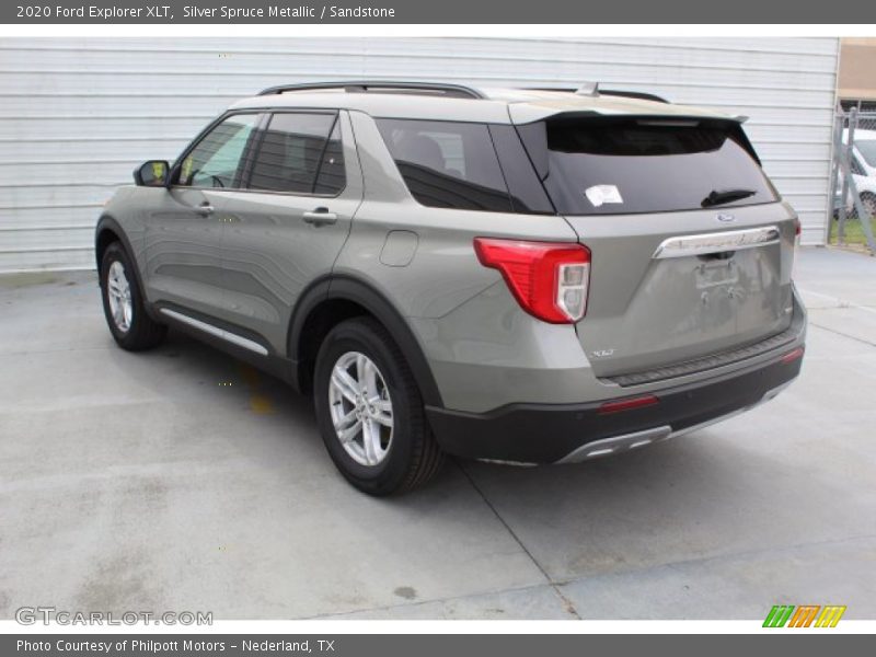 Silver Spruce Metallic / Sandstone 2020 Ford Explorer XLT