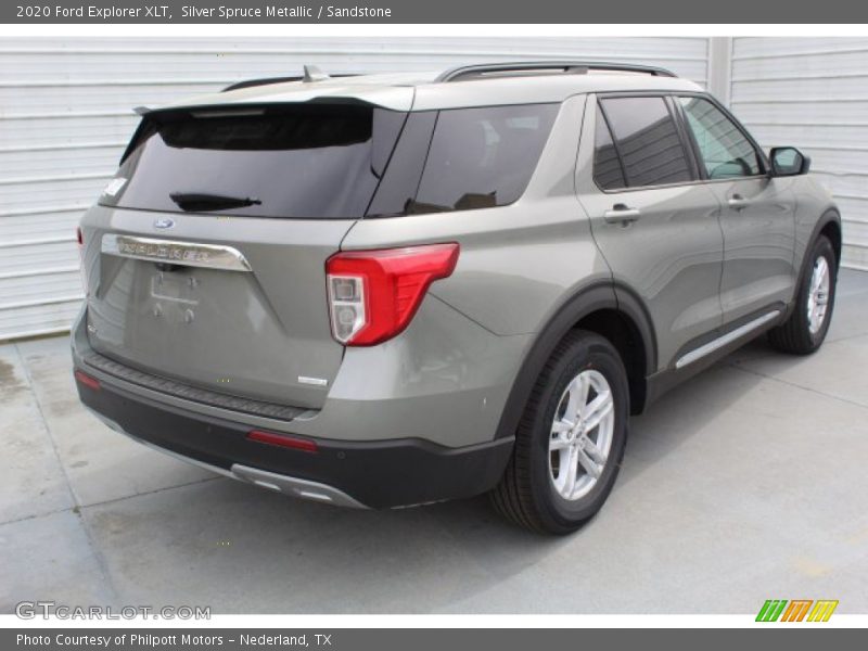 Silver Spruce Metallic / Sandstone 2020 Ford Explorer XLT