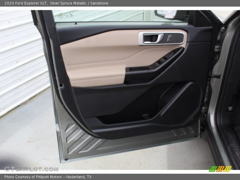 Silver Spruce Metallic / Sandstone 2020 Ford Explorer XLT